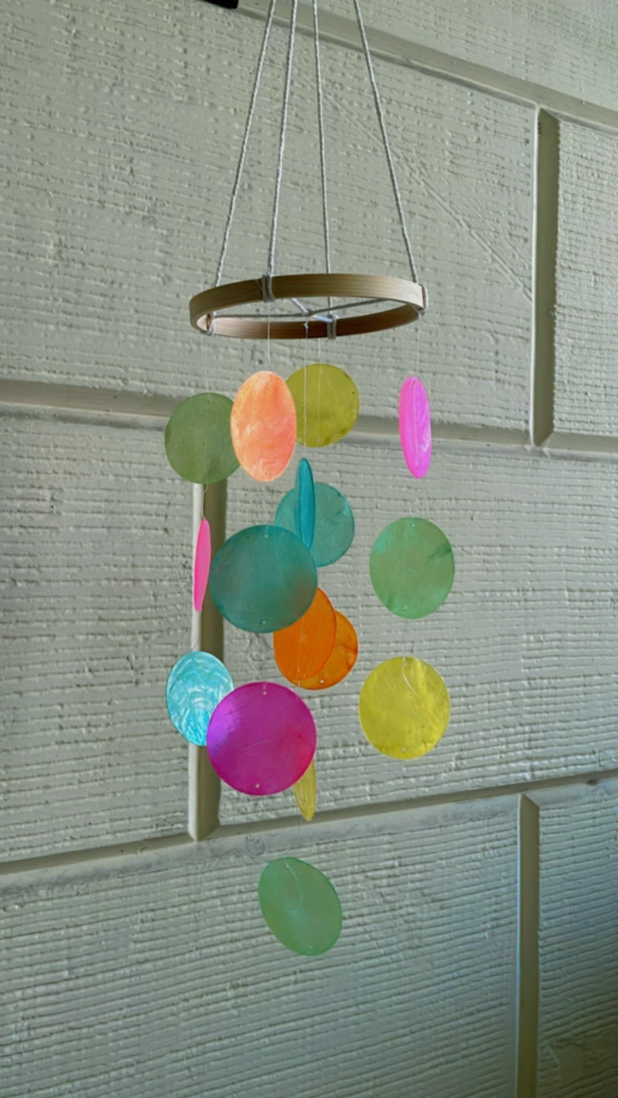 Rainbow Round Shell Wind Chime