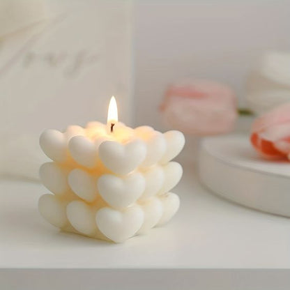 Bubble Heart Soy Wax Candles