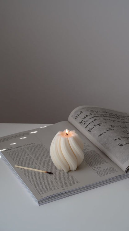 Spiral Soy Wax Candle